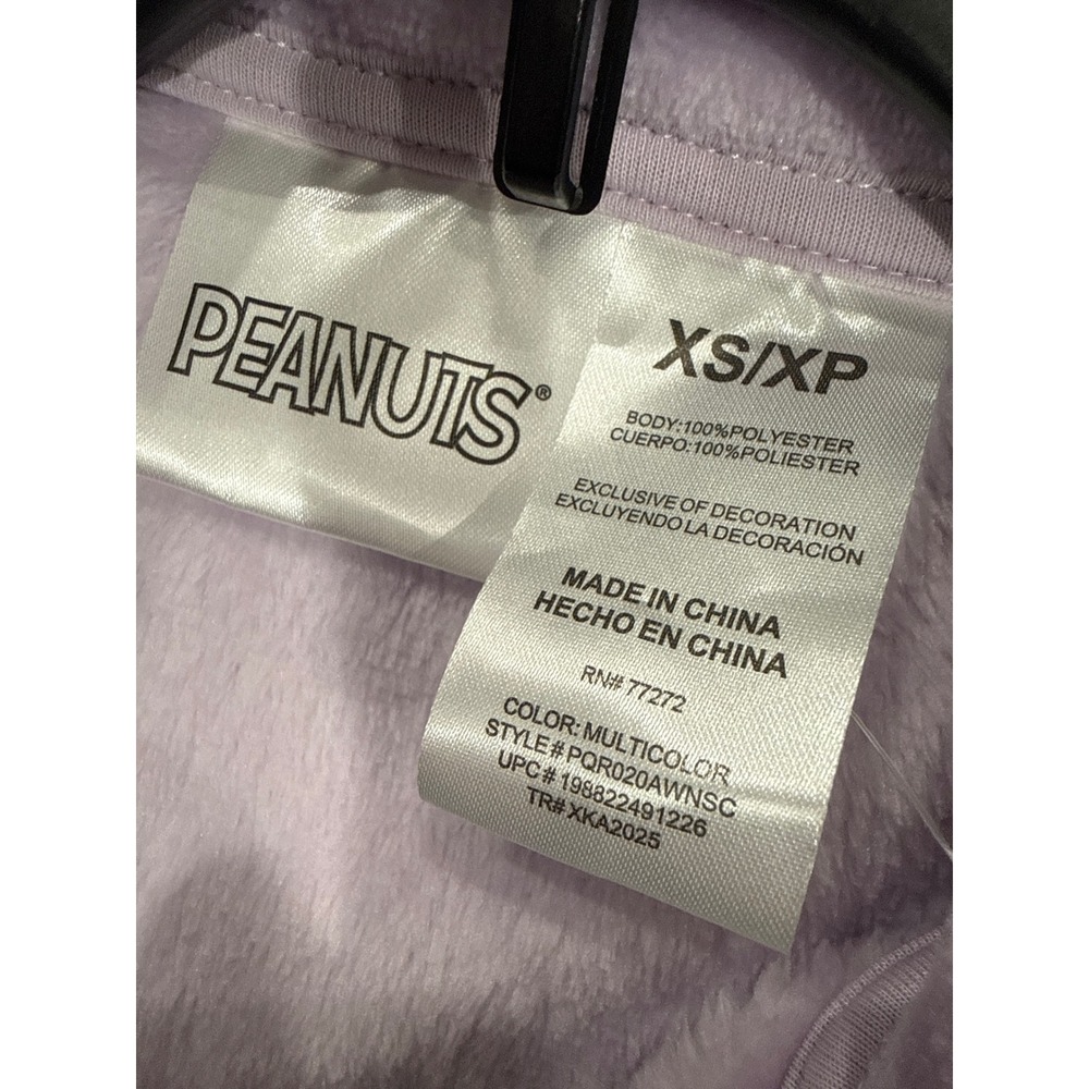 Peanuts Snoopy Woodstock Outdoor Adventure Fleece Jacket Full Zip XS NWT - Picture 5 of 6